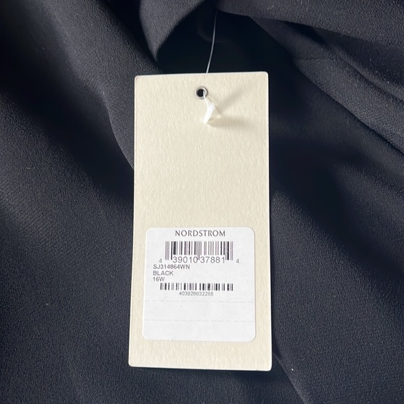 NWT Sejour black cold shoulder swing dress w/pockets PLUS SZ 16W - Picture 7 of 7